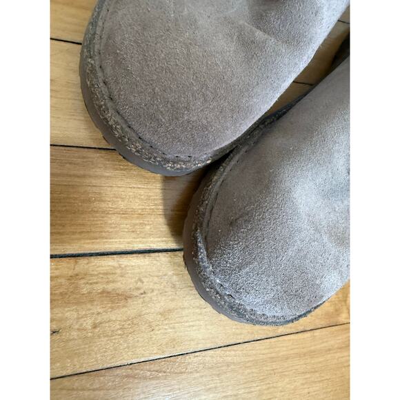 Birkenstock Uppsala Shearling Suede Leather boots in gray taupe - Picture 5 of 14